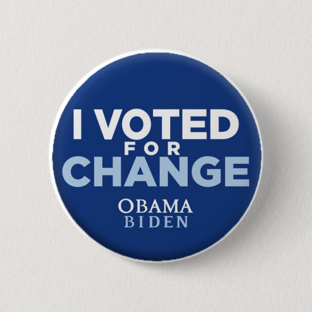 I Voted for Change Button (Front)