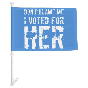 I Voted For Kamala Harris Car Flag