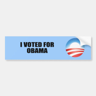 I VOTED FOR OBAMA BUMPER STICKER