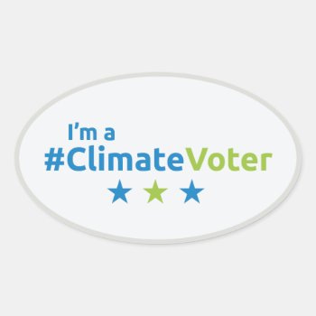 I Voted For The Planet Stickers -sheet Of 4 - Oval by Citizens_Climate at Zazzle