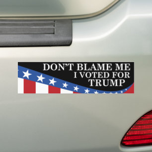 I Voted For Trump Bumper Sticker