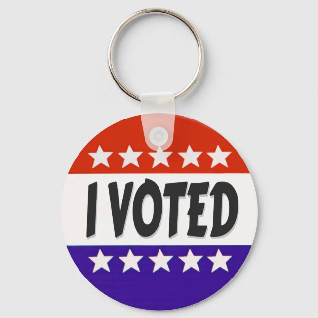 I Voted Keychain (Front)