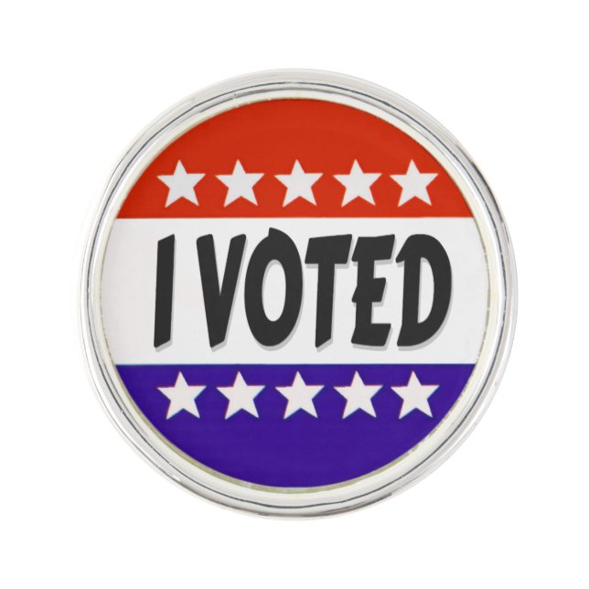 I Voted Lapel Pin (Front)