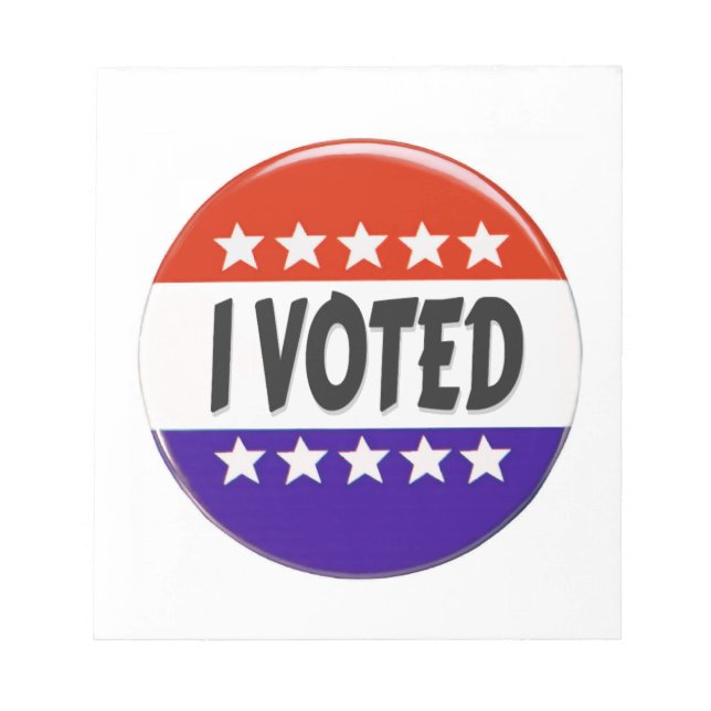 I Voted Notepad (Front)