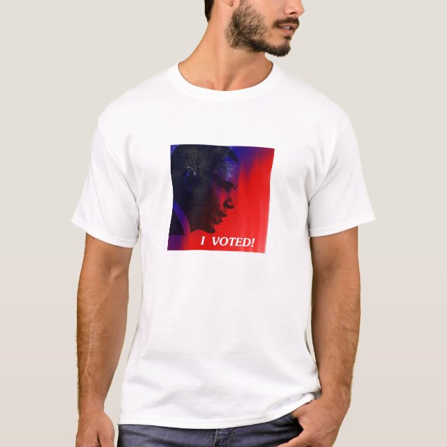 I Voted -- Obama T-Shirt (Front)