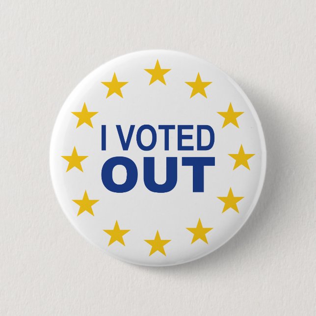 I Voted OUT Button (Front)
