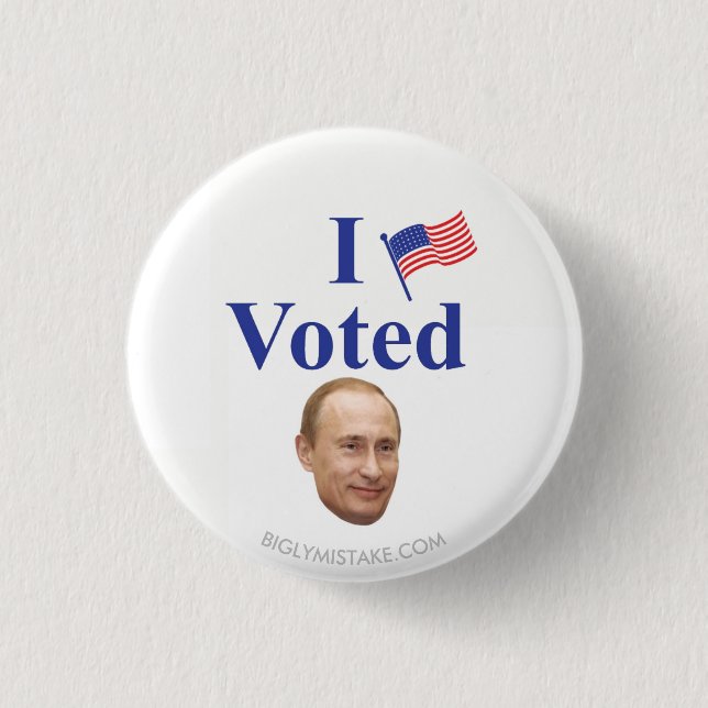 I VOTED PINBACK BUTTON (Front)
