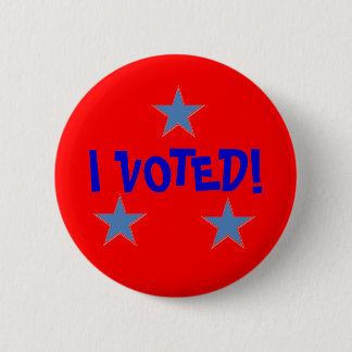 I VOTED! PINBACK BUTTON