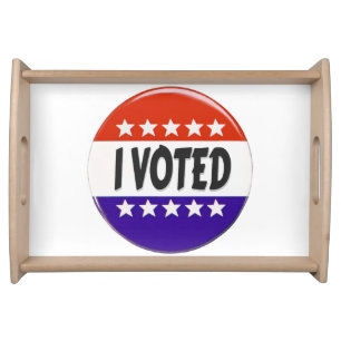 I Voted Serving Tray