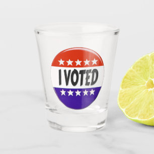 I Voted Shot Glass