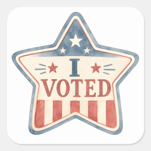 I voted  square sticker (Front)