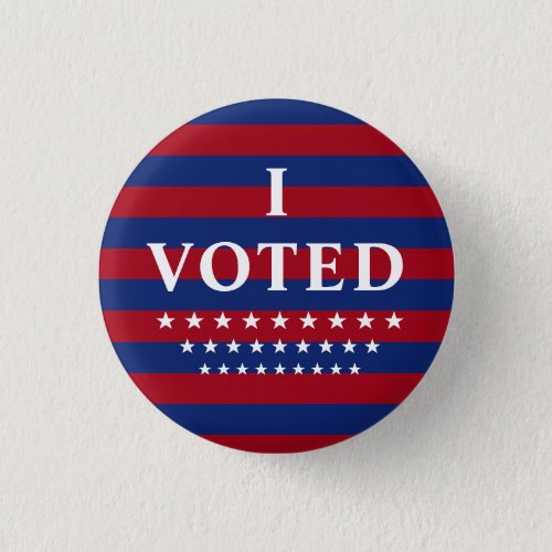 I Voted Stars Stripes USA Button