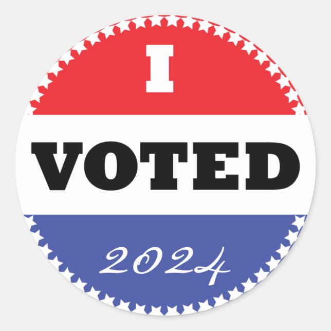 I Voted Sticker (Front)