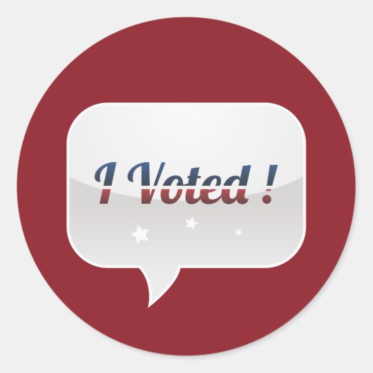 I Voted Sticker | Zazzle.com