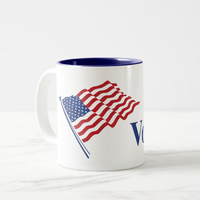 I Voted Sticker Mug (Front Left)