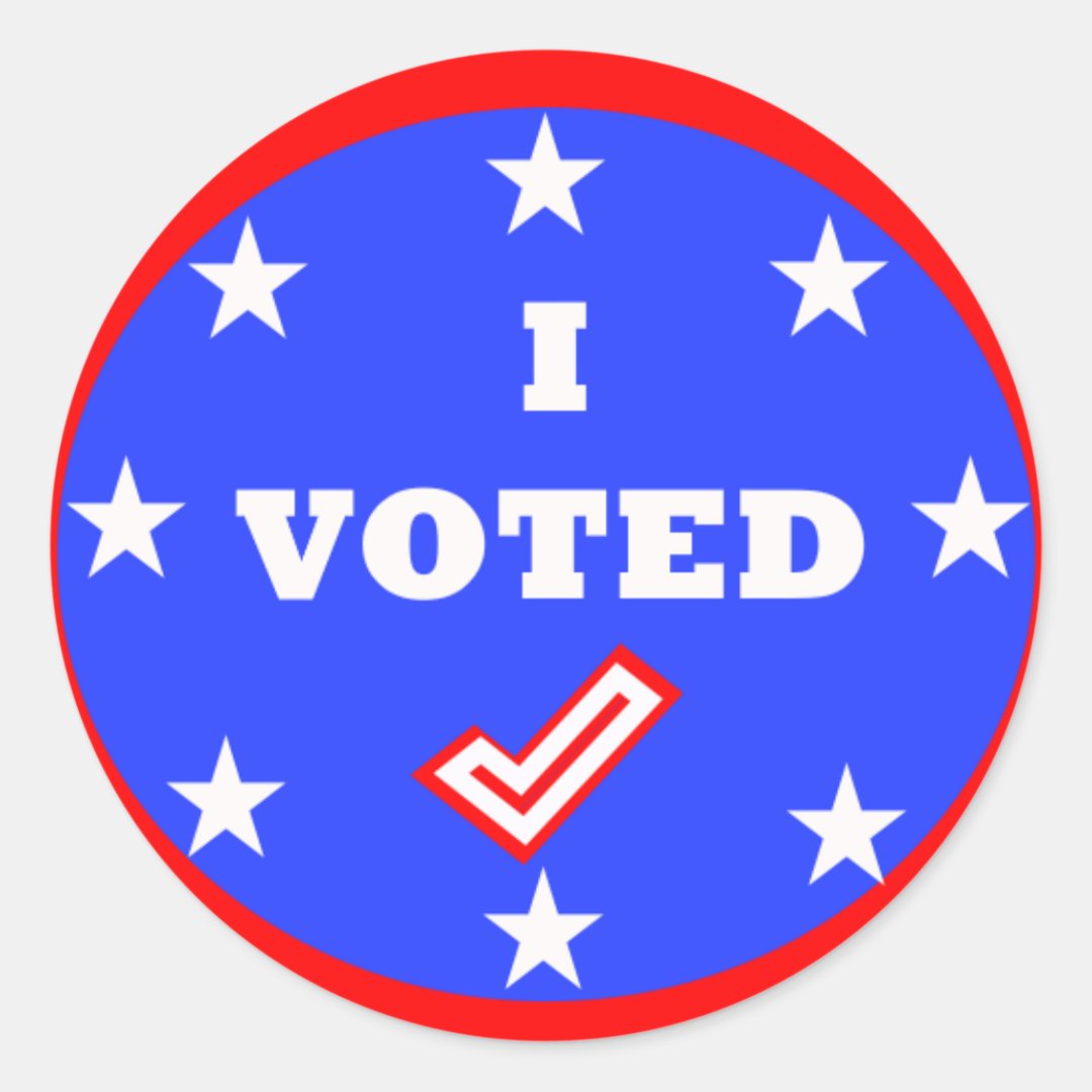 I VOTED STICKERS | Zazzle