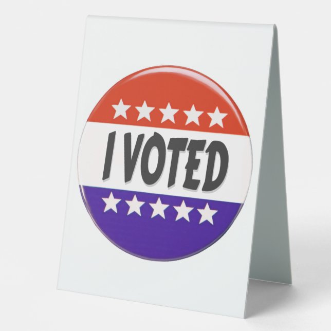 I Voted Table Tent (Front)