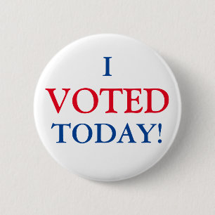 I VOTED Today Pinback Button
