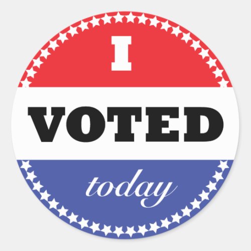 I Voted Today Sticker