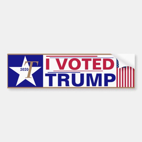 I voted TRUMP Bumper Sticker