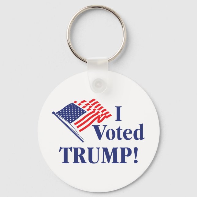 I Voted Trump Keychain (Front)