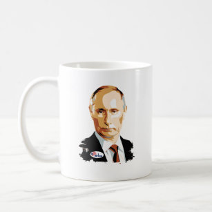 I Voted Vladimir Putin with USA I Voted Sticker Coffee Mug