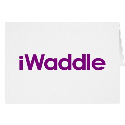 I Waddle Cards (Front Horizontal)