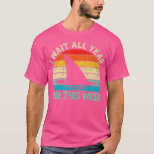 I Wait All Year For This Week  Funny Sharks  (83)  T-Shirt