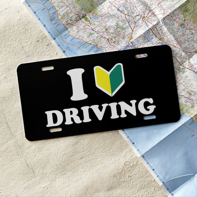 I Wakaba [Heart/Love] Driving License Plate (In Situ)