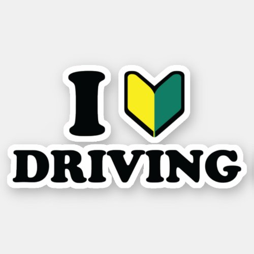 I Wakaba HeartLove Driving Sticker