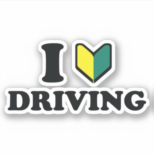 I Wakaba HeartLove Driving Sticker