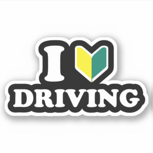 I Wakaba HeartLove Driving Sticker