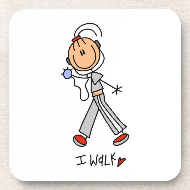 I Walk Drink Coaster (Front)