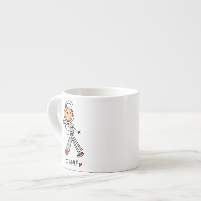 I Walk Espresso Cup (Front Left)