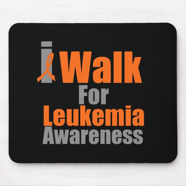 I Walk For Leukemia Awareness Mouse Pad (Front)