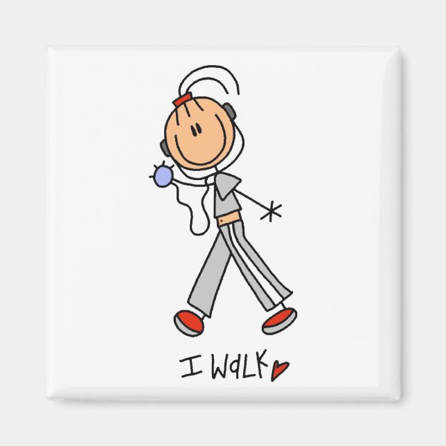 I Walk Tshirts and Gifts Magnet (Front)