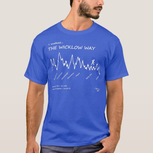 I walked the Wicklow Way Elevation Profile T_Shirt