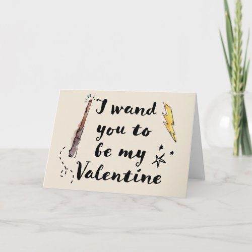 I Wand You To Be My Valentine Card
