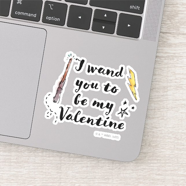 I Wand You To Be My Valentine Sticker (Detail)