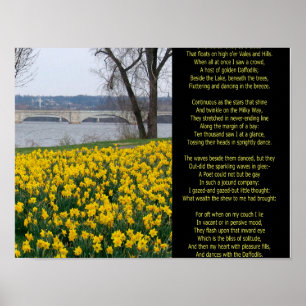 I WANDERED LONELY AS A CLOUD POSTER