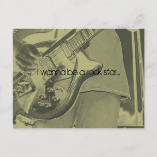 i wanna be a rock star.... postcard