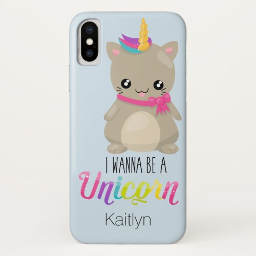 I Wanna Be a Unicorn Case_Mate iPhone X Case 3
