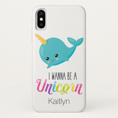 I Wanna Be a Unicorn Case_Mate iPhone X Case 4