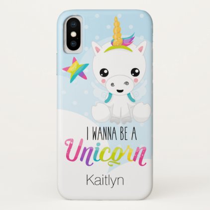 I Wanna Be a Unicorn Case-Mate iPhone X Case 5