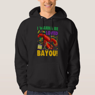 I Wanna Be Funny Loved Bayou Funny Crawfish Boil M Hoodie
