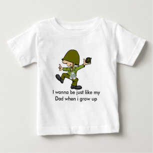 I wanna be just like my Dad when i g... Baby T-Shirt