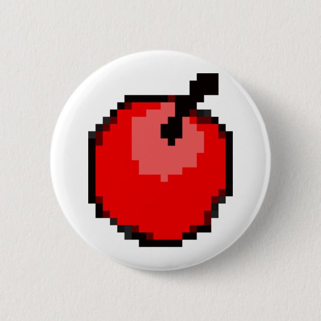 I Wanna Be the Guy - Delicious Fruit Sticker Pinback Button (Front)
