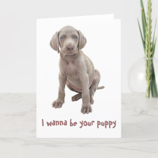 I wanna be your puppy holiday card