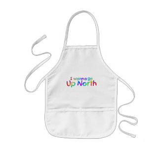 I wanna go Up North - Rainbow Style Kids' Apron