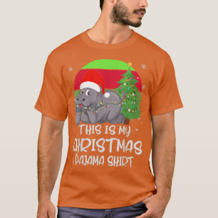 I Want A Hippopotamus For Christmas Hippo Pajamas  T-Shirt